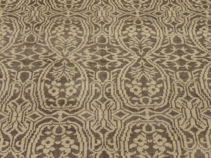 Damask rug fringe and edge detail