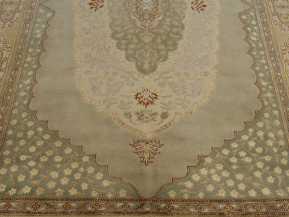 Fine Persian Haji Jalili Tabriz rug border detail