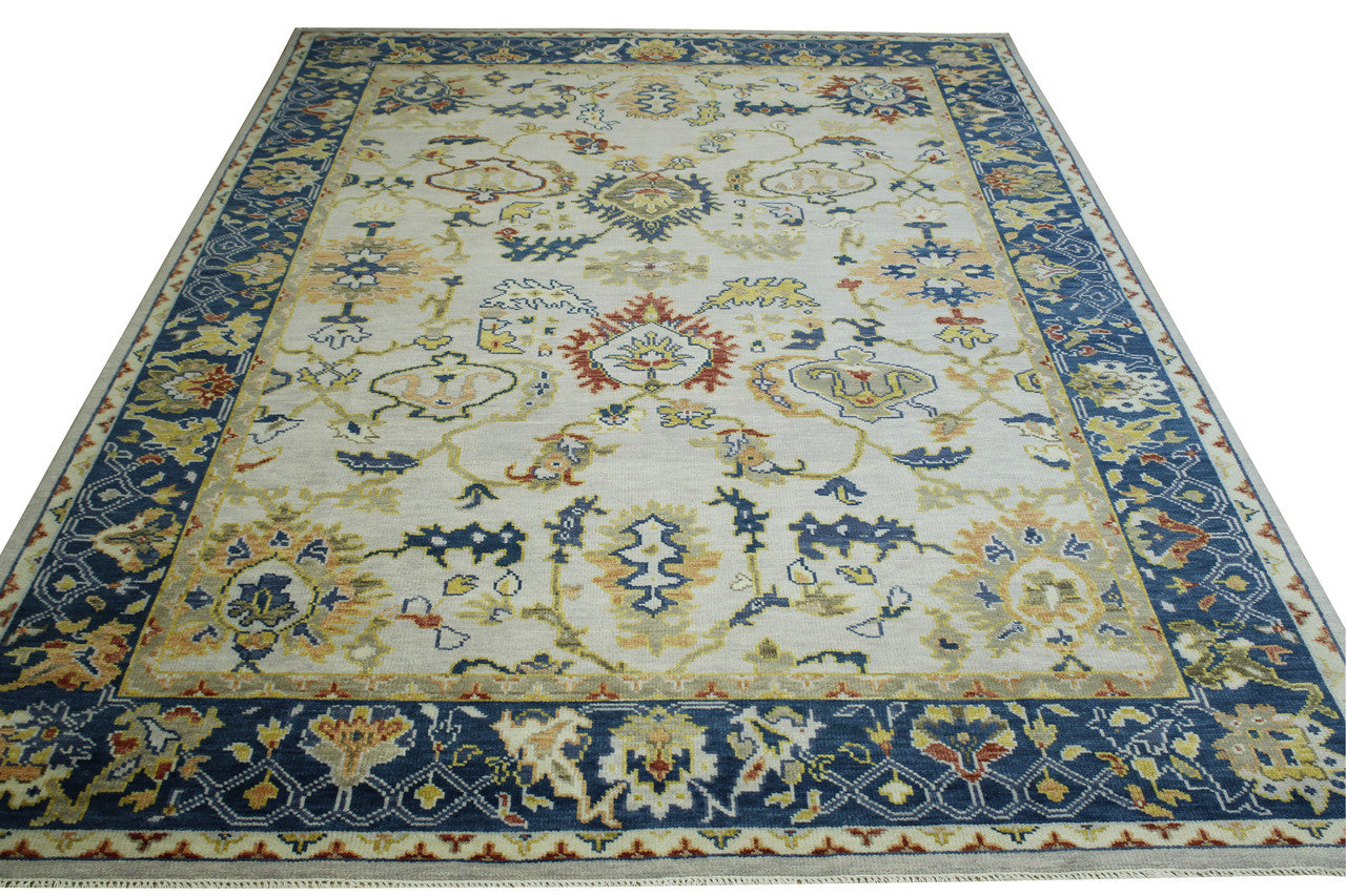 Full view of Oushak Ziegler rug