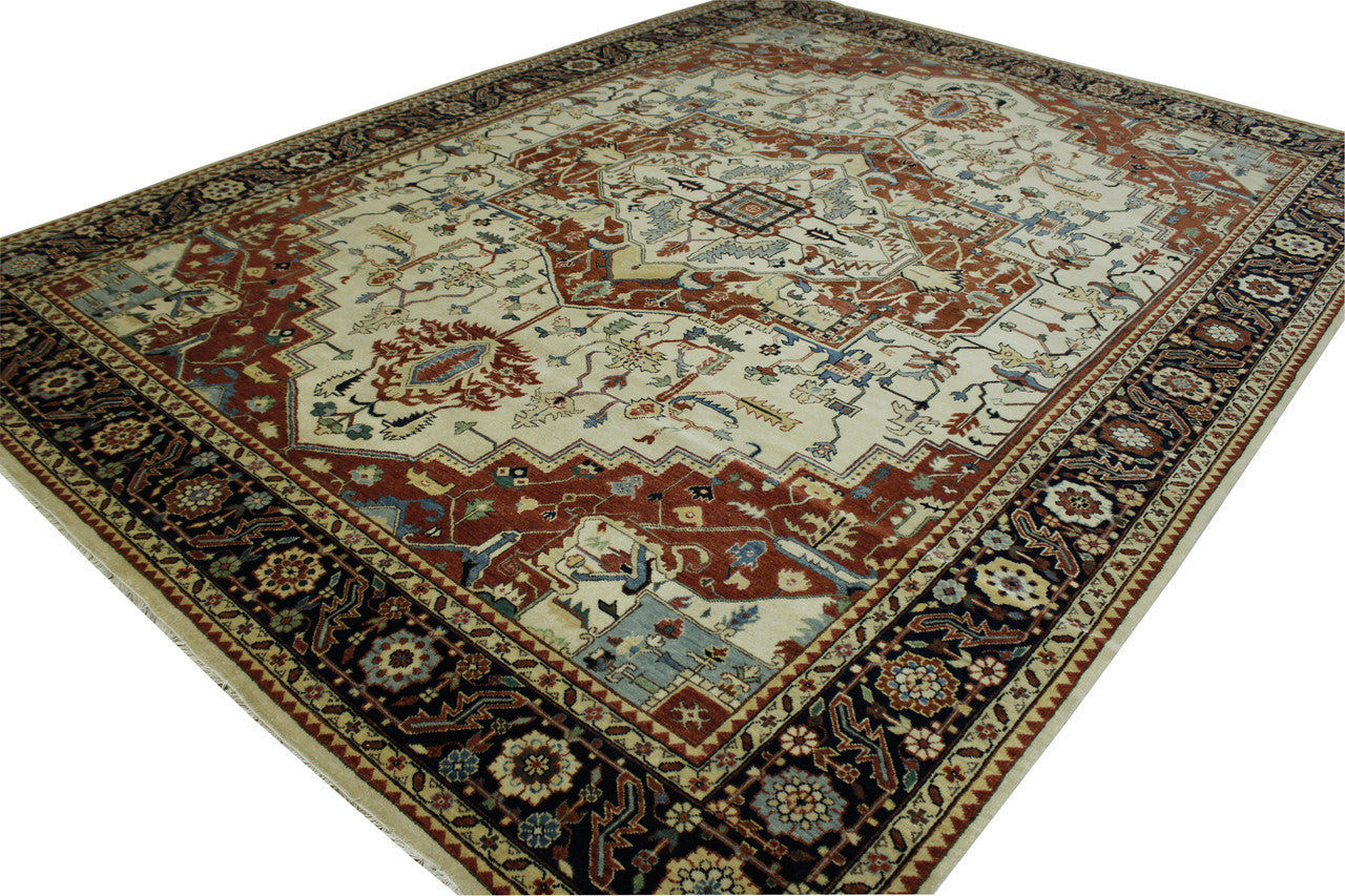 Full view of Tribal Fine Sherapi rug