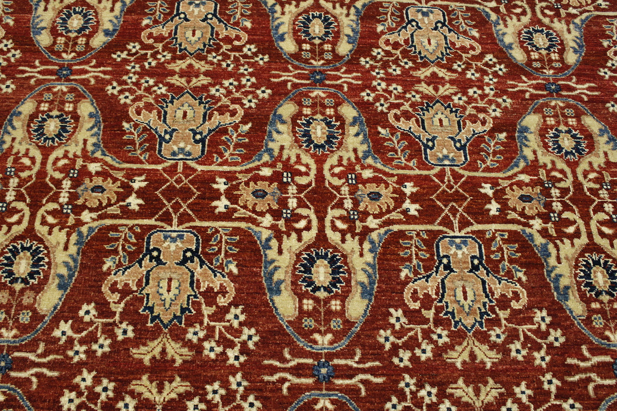 Tribal Fine Sherapi rug corner detail