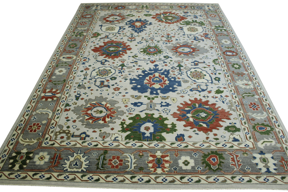 Full view of Oushak Ziegler rug