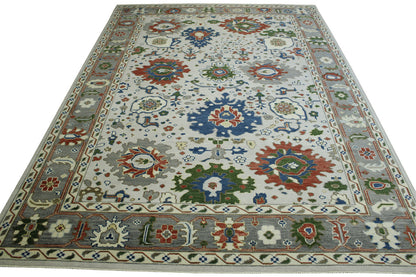 Full view of Oushak Ziegler rug