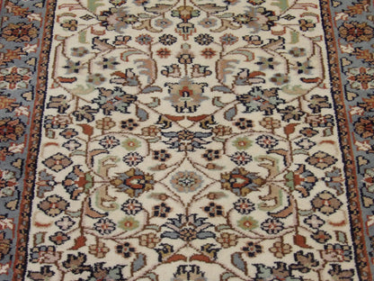Back of Fine Persian Kashan hand-knotted rug