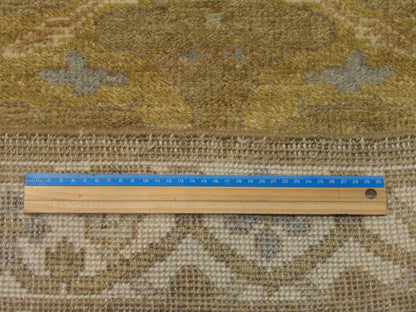Brown & Beige Wash Turk Oushak rug in room setting