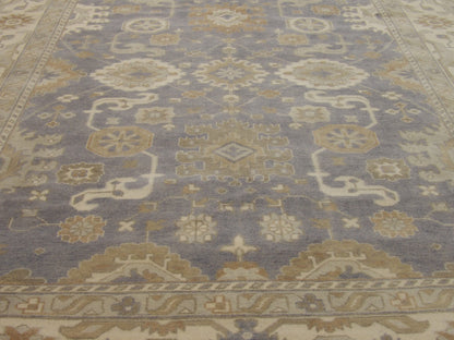 Turk Oushak Natural-dye 9'0"x12'0" Hand-knotted Rug -w11404