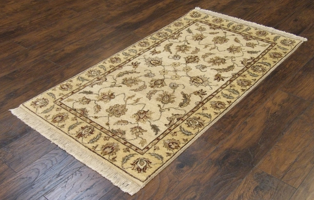 Chobi pattern detail, blue rug
