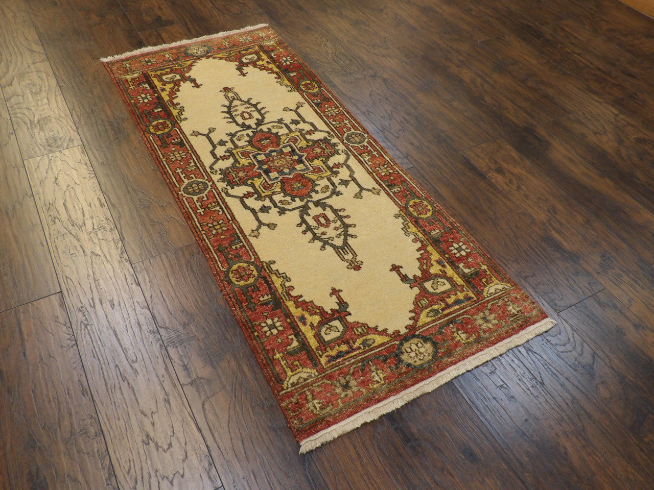 Full view of Fine Persian Heriz rug