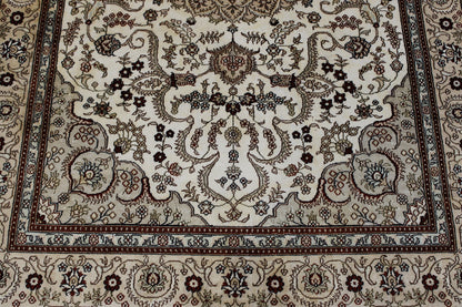 Back of Traditional Sino Chinese Tabriz hand-knotted rug