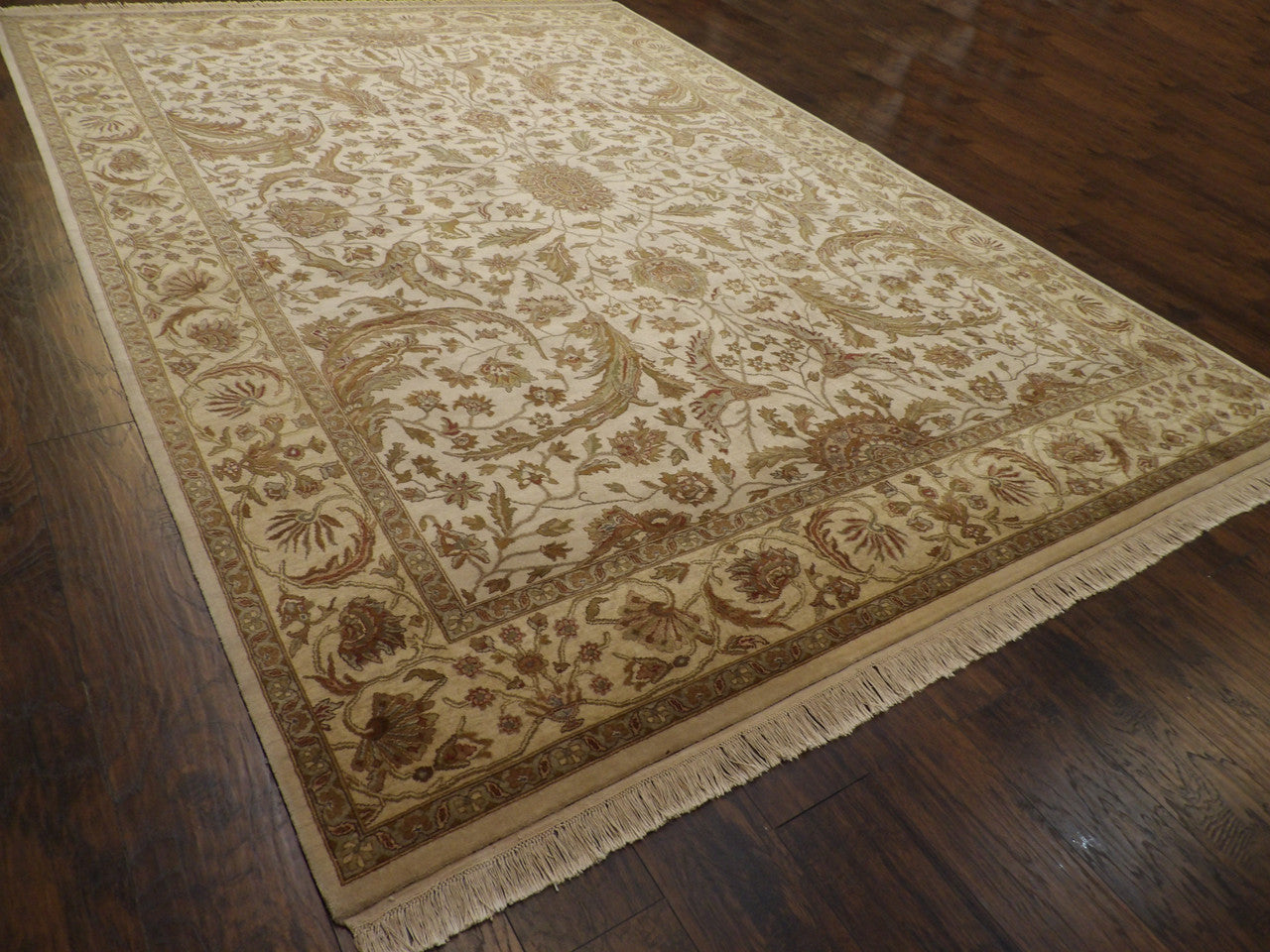 Full view of Fine Kashan Tie Dye rug