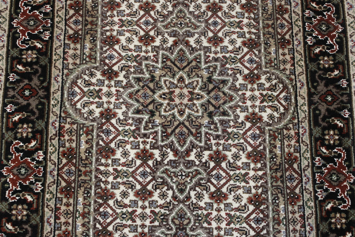 Close-up of wool pile, Beige rug