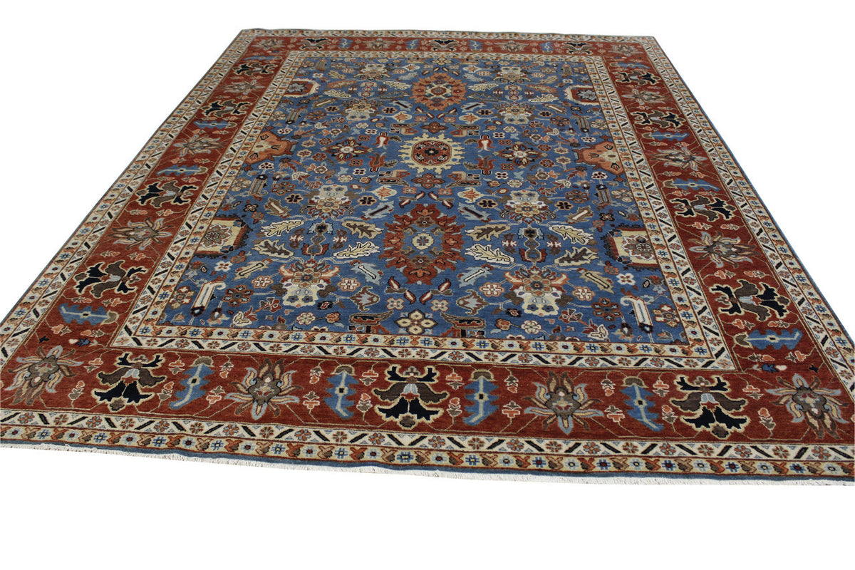 Traditional Fine Sherapi rug border detail