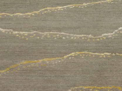 Back of Modern hand-knotted rug