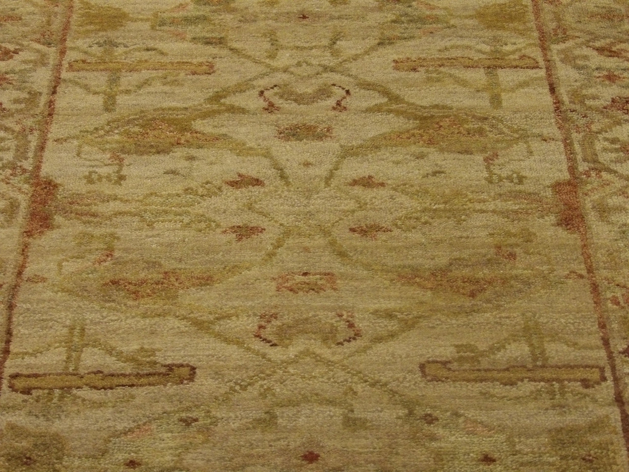 Back of Turk Oushak Stone Wash hand-knotted rug