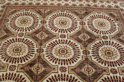 Full view of Traditional Khotan Peshawar rug