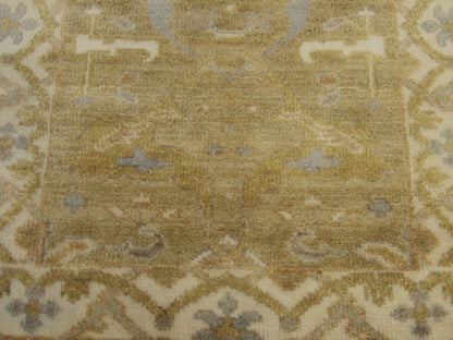 Wash Turk Oushak rug border detail