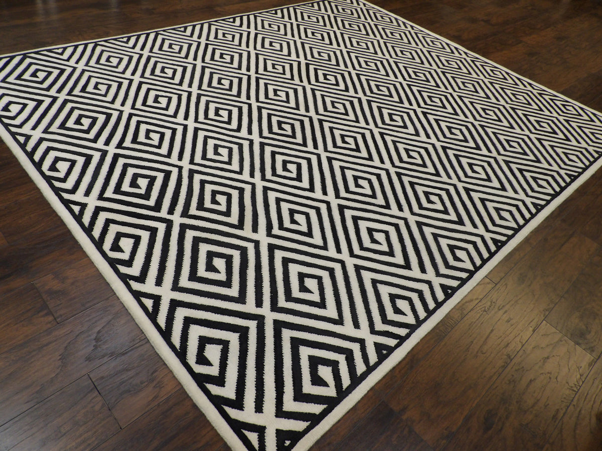Full view of modern Tibetan rug