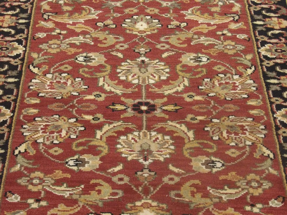 Back of Jaipur Kashan Antique Wash hand-knotted rug