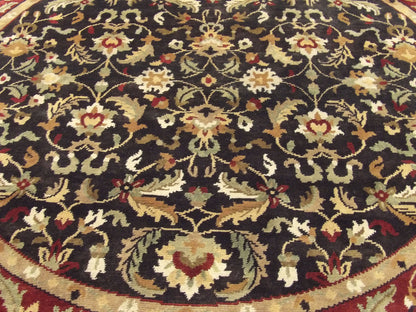 Back of Indo Ziegler hand-knotted rug