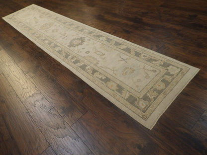 Full view of Vintage Oushak rug
