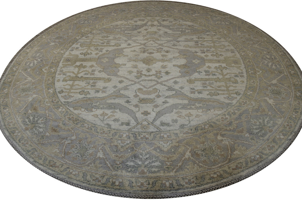 Full view of Oushak Indo Ziegler rug