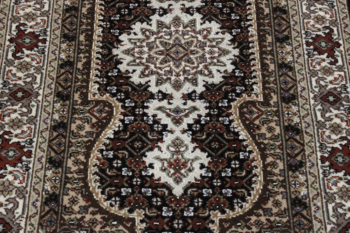 Full view of Traditional Qum Design rug