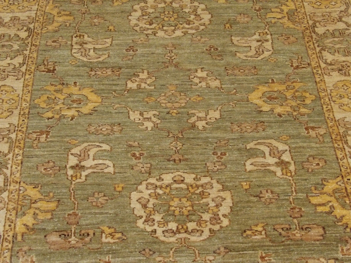 Back of Ziegler Chobi hand-knotted rug
