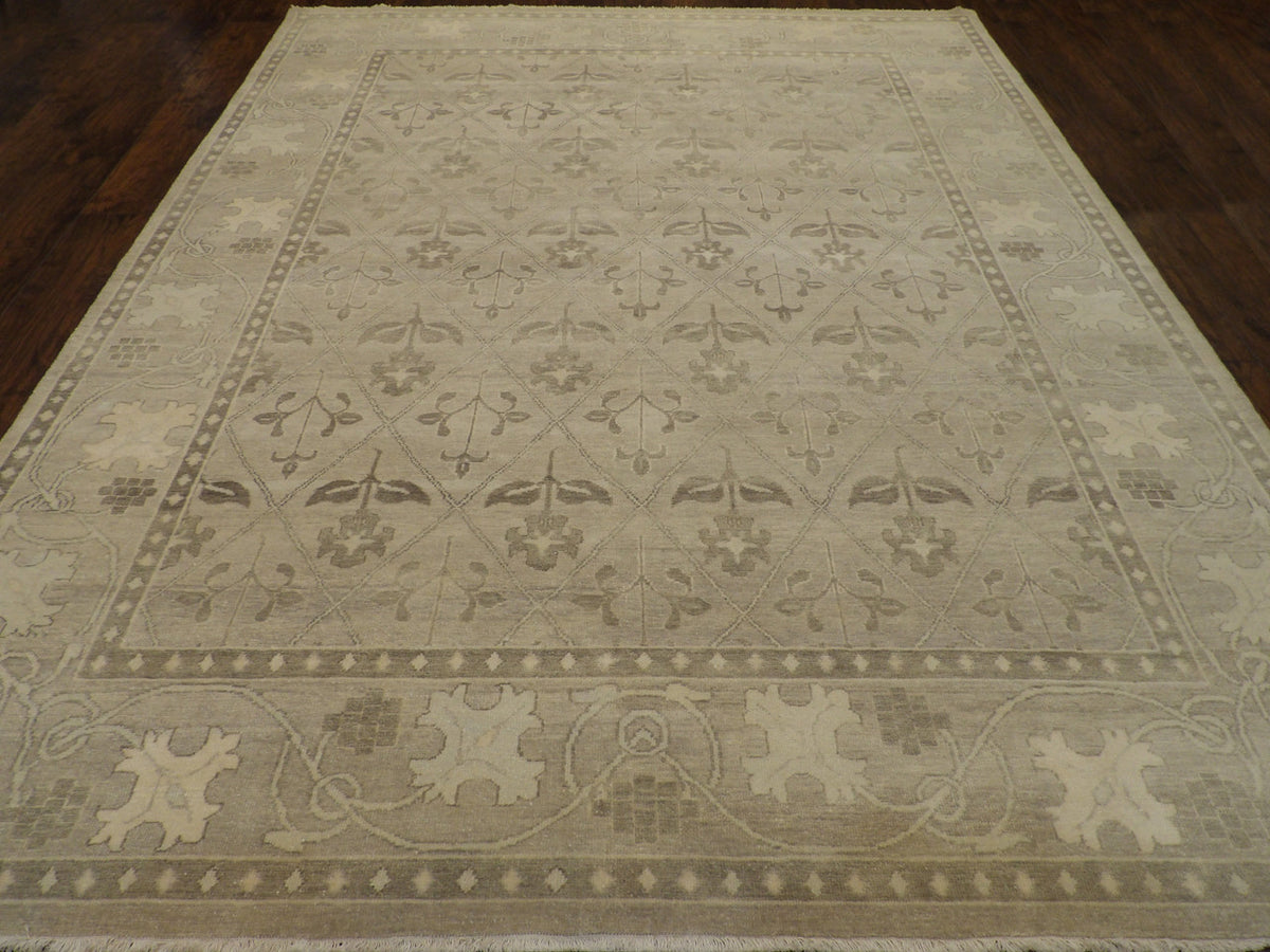 Turk Anatolian Oushak Wash rug corner detail