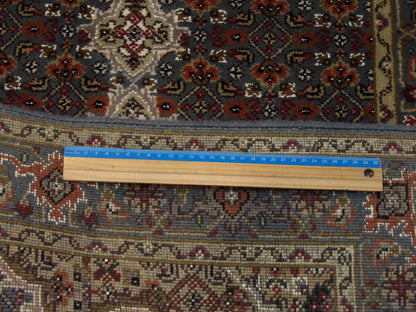 Full view of Persian Mahi Tabriz hand-knotted runner