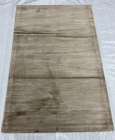 Modern Wool Hand Knotted Rug Silver 3x5  -EB-07