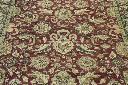 Traditional Fine Mashad rug border detail