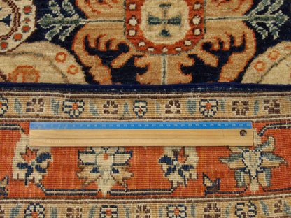 Full view of Tribal Super Kazak hand-knotted wool runner