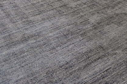 Close-up of wool pile, Blue & Gray rug