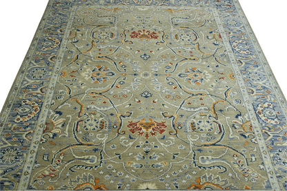 Full view of Oushak Colorful Ziegler rug