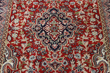 Close-up of wool pile, Red rug