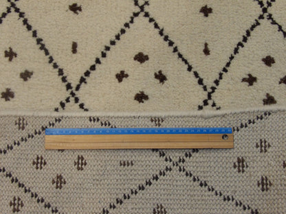 Brown & Beige Moroccan rug in room setting