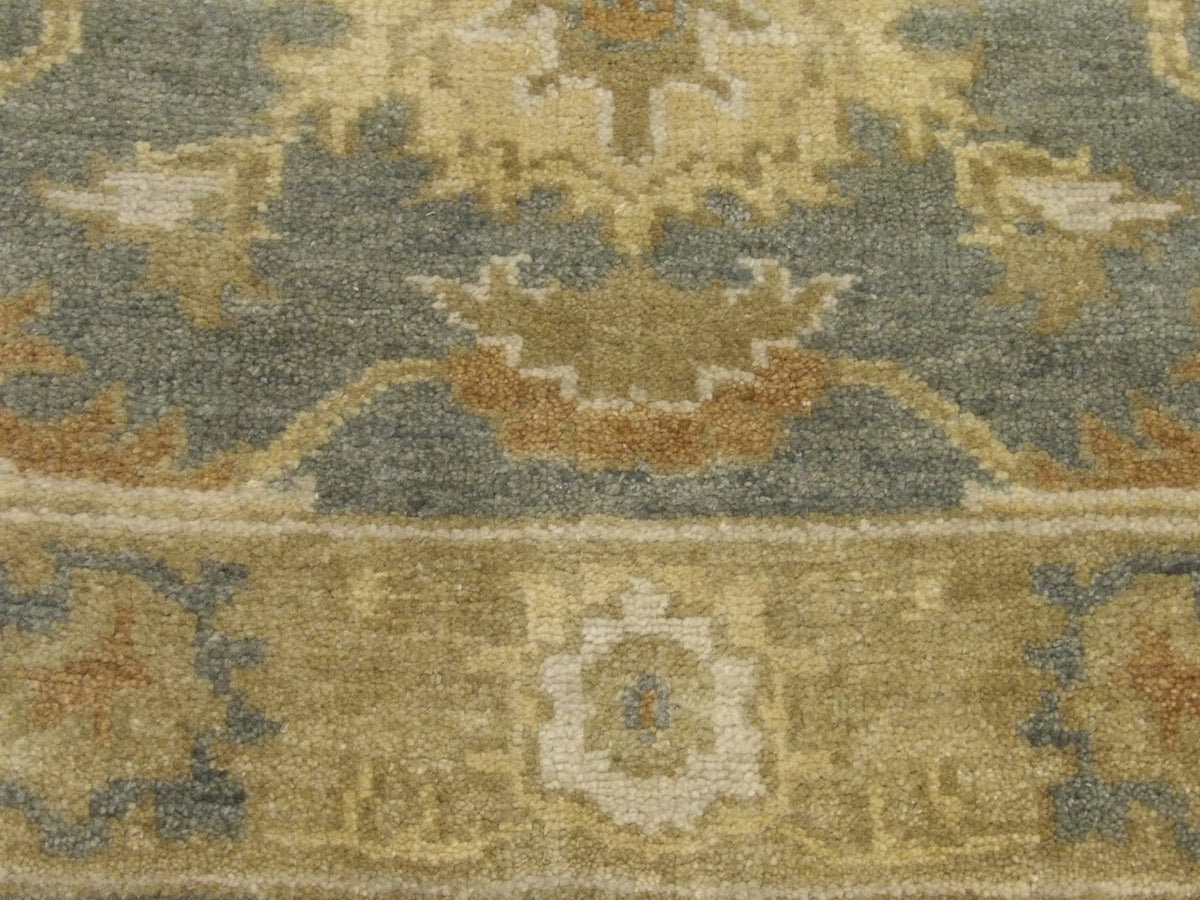 Turk Oushak Wash rug border detail