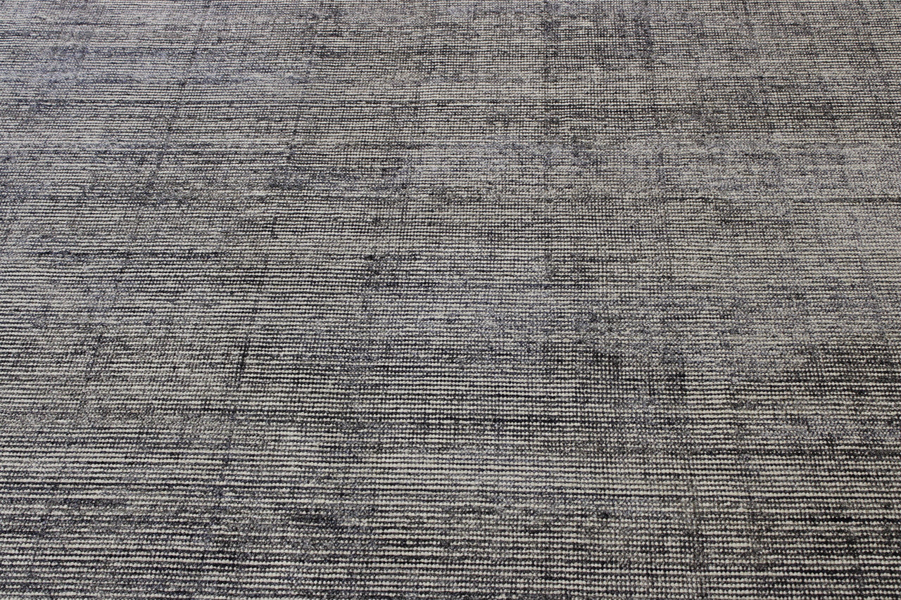 Modern Plain Abrash Design rug border detail
