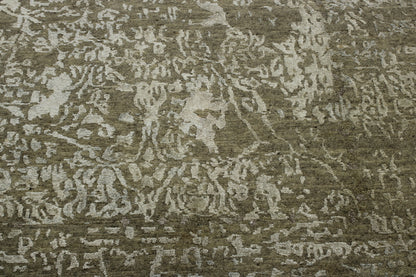 Full view of Transitional Abstract Broken Design rug