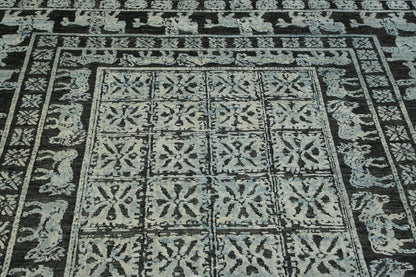 Back of Tribal Sumack Wedding Design hand-knotted rug