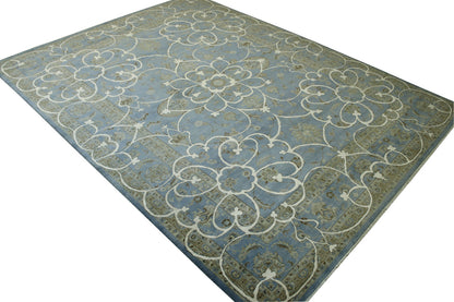 Traditional Agra Ziegler Chobi pattern detail