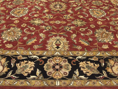 Jaipur Kashan rug border detail