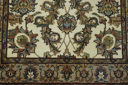 Back of Traditional Indo Mahal hand-knotted rug