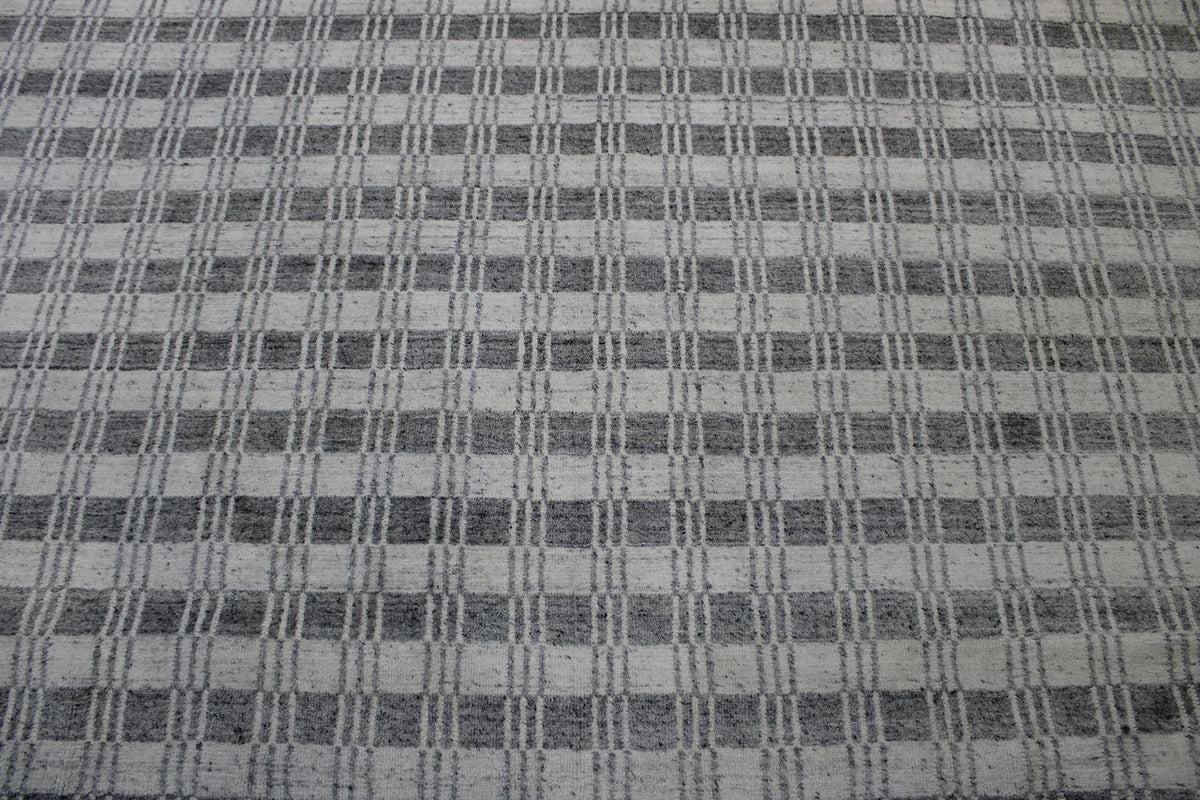 Full view of Modern Block Line Design rug