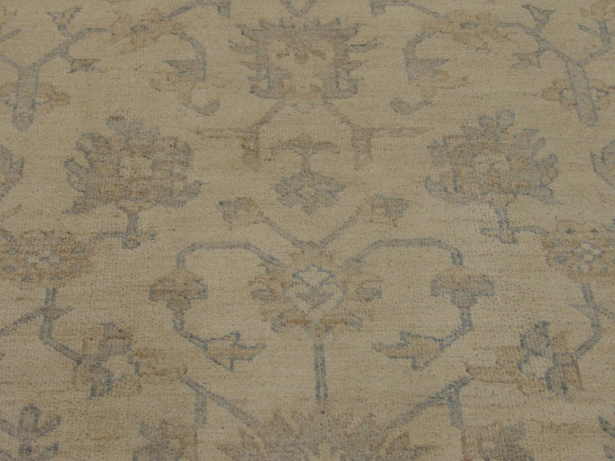 Back of Indo Chobi Natural Dye hand-knotted rug