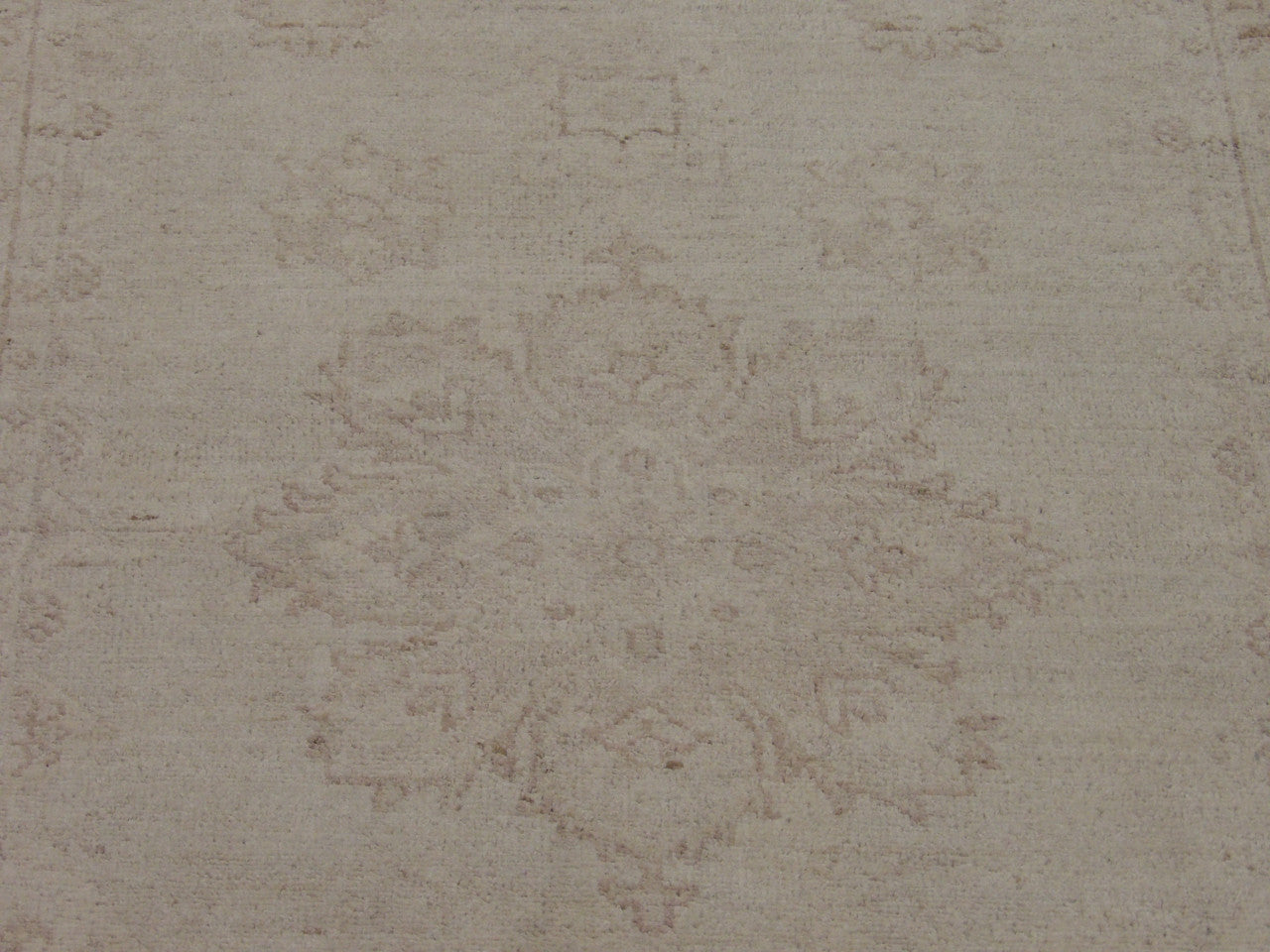 Back of Oushak Chobi Wash Natural Dye hand-knotted rug