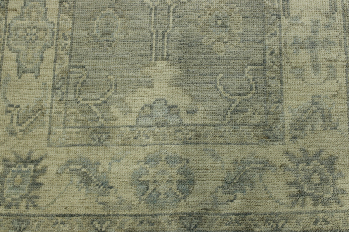 Back of Oushak Wash Chobi hand-knotted rug