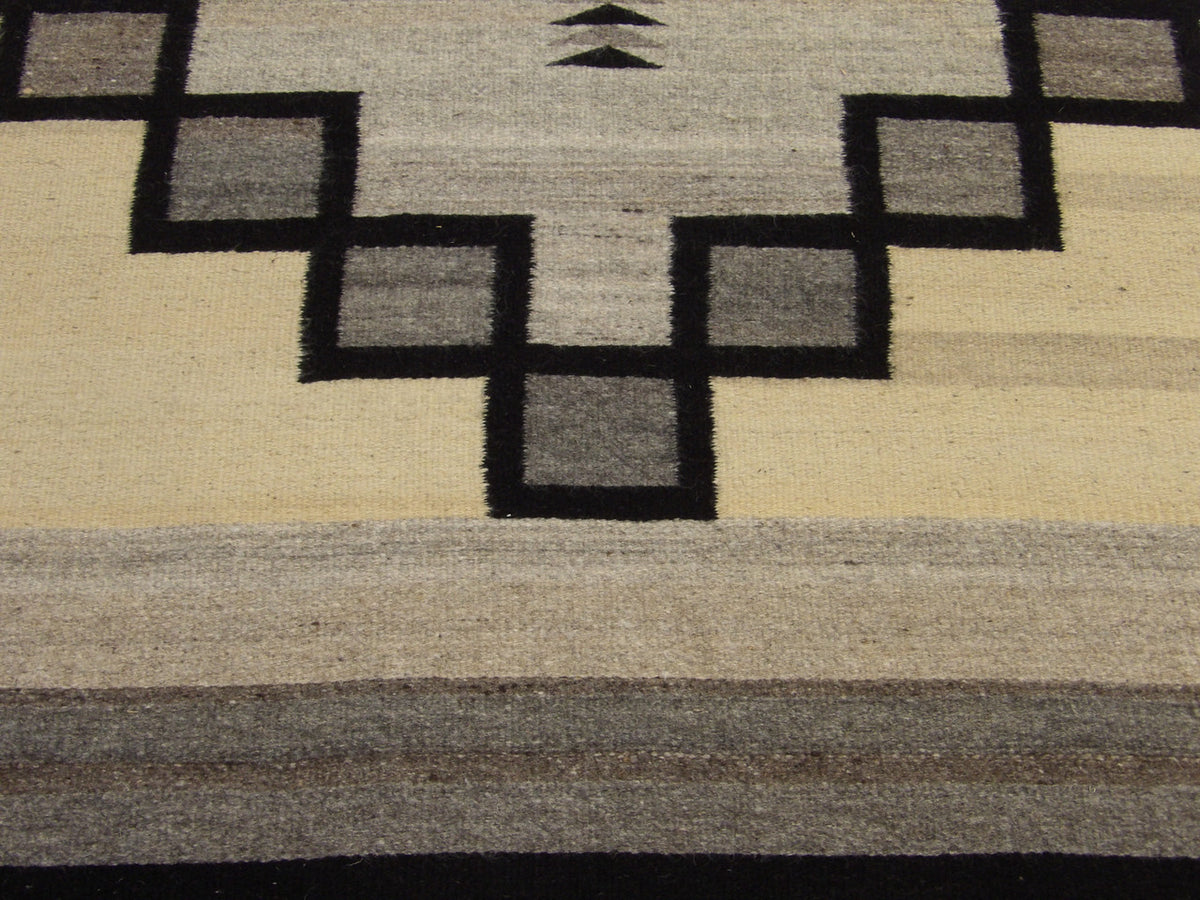 American Indian Flat Weave Durry rug border detail