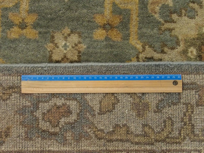 Blue & Gold Turk Oushak Wash rug in room setting