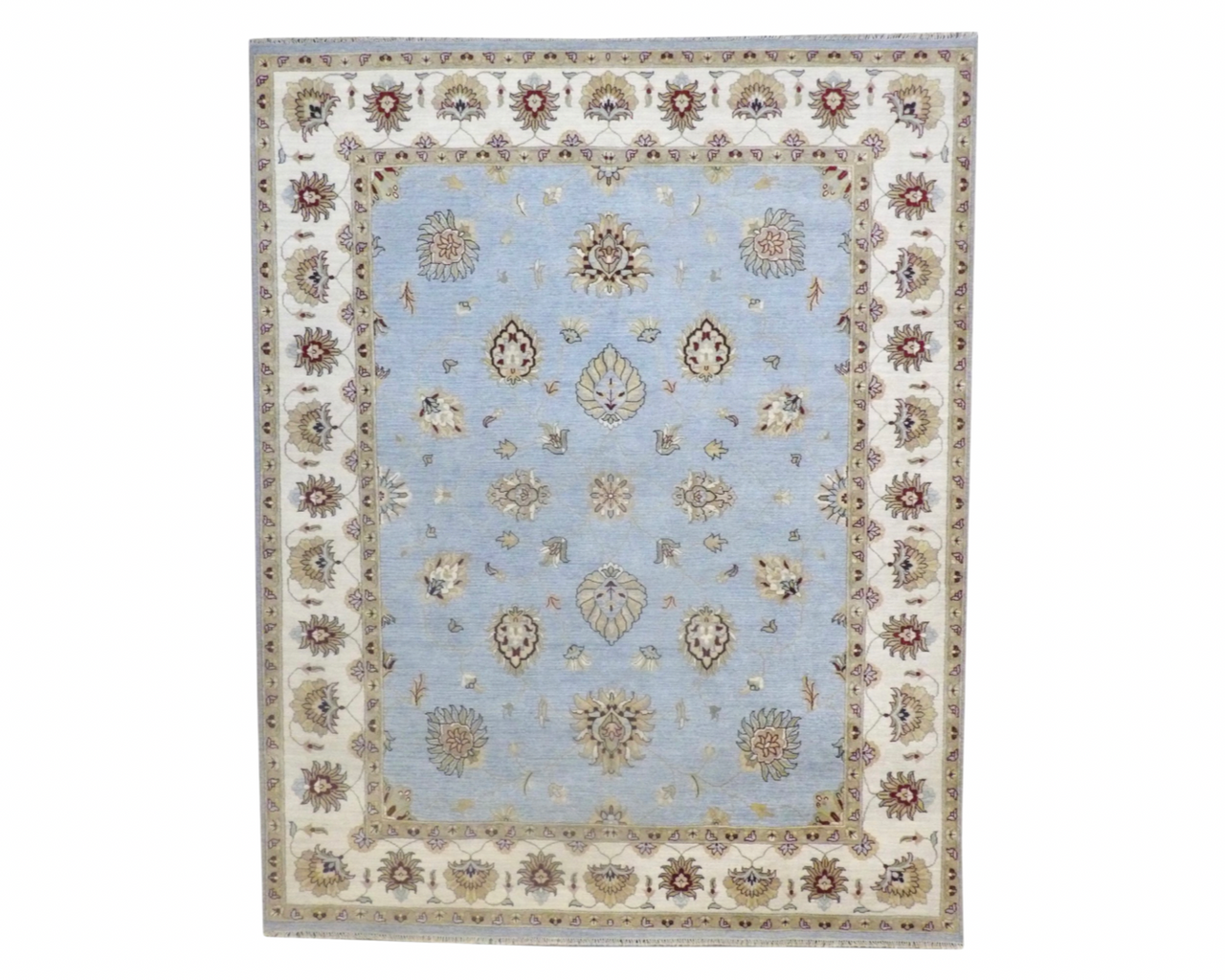 Chobie Oushak / Peshawar hand-knotted wool rug in Blue, 8'0" x 10'0", SKU w1017